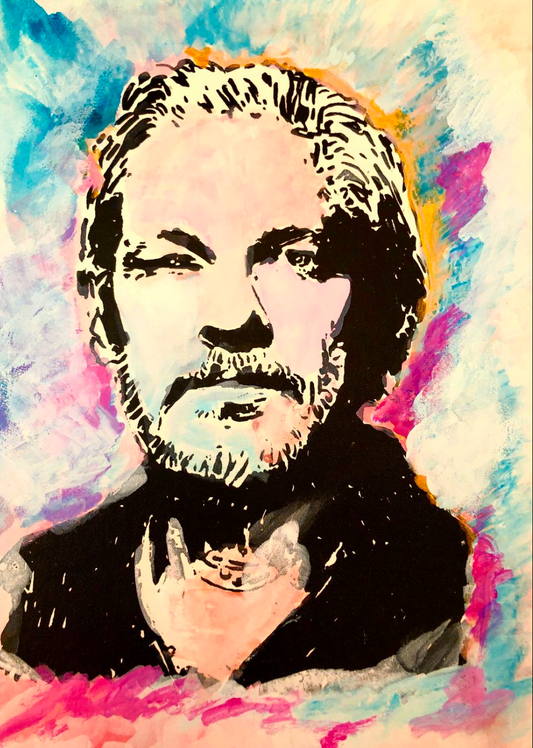Julian Assange Portrait - Limited Edition